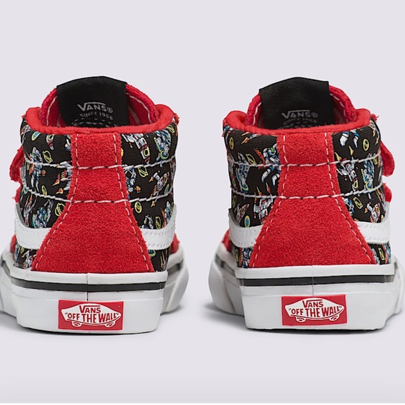 Vans Toddler Astronaut Red and Black High-Top Sneakers - Picture 3 of 5
